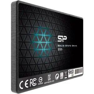 Silicon Power SP960GBSS3S55S25 2.5" 960GB SSD, SATA III, S55, Read up to 500 MB/s, Write up to 45...