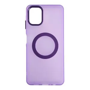 Silikonska futrola Magsafe FLURO COLOR Samsung A06 LJUBIČASTA