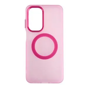 Silikonska futrola Magsafe FLURO COLOR Samsung A56 ROZE
