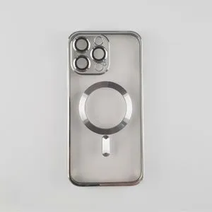 Silikonska futrola Magsafe Iphone 13 pro max silver