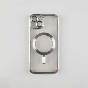 Silikonska futrola Magsafe Iphone 14 silver