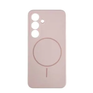 Silikonska futrola Magsafe LUX Samsung S25 PUDER ROZE