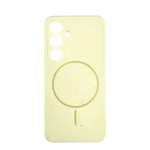 Silikonska futrola Magsafe LUX Samsung S25 ŽUTA