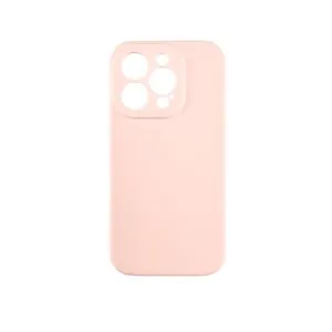 Silikonska SOFT futrola sa zaštitom kamere iPhone 15 PRO BEBI-ROZE
