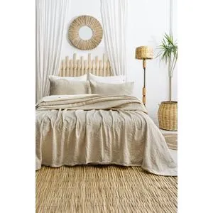 Silvia - Beige Beige Double Bedspread Set