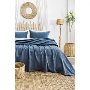 Silvia - Indigo Indigo Double Bedspread Set