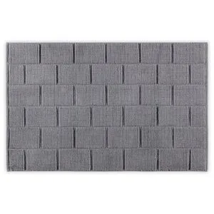 Sivi Kupatilski Peškir Tile - Grey Grey Bathmat