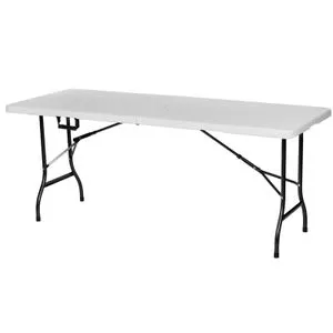 Sklopivi plastični sto beli 180cm