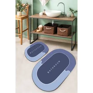 Skylife Multicolor Bathmat Set (2 Pieces)