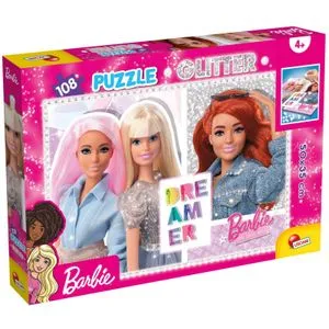 Slagalica Lisciani 108Pcs Barbie Glitter Best Friends Forever!   2U1 Slozi I Oboji  81196