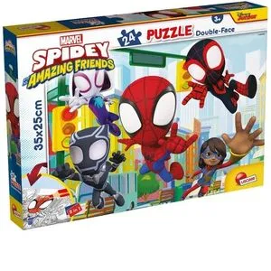 Slagalica Lisciani 24Pcs Marvel Spidey Amazing Friend 2U1 Slozi I Oboji 99603