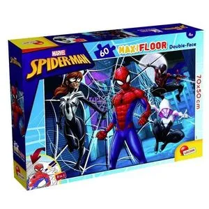 Slagalica Lisciani 60Pcs Maxi Marvel Spiderman 2U1 Slozi I Oboji 99757