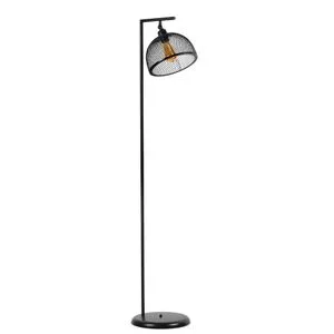 Smart Siyah Rota Başlıklı Lambader Black Floor Lamp