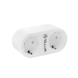 Smart Wi-Fi Utičnica Tellur AC sa Dvostrukim Prikazom Potrošnje 16A 2400W