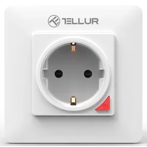 Smart Wi-Fi zidna utičnica Tellur AC 16A 3000W bela