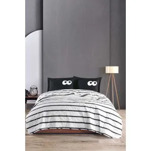 Smešan crni set prekrivača za krevet
