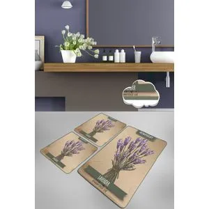 Smell Multicolor Bathmat Set (3 Pieces)
