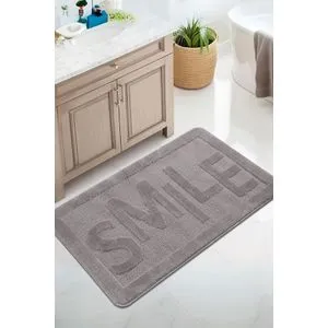 Smile - Grey Grey Bathmat