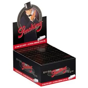 Smoking de luxe+extra filter tips 24 kom XXL