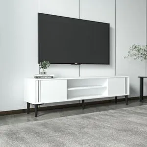 Snow - White White TV Stand