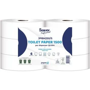 Soavex Professional Mini Jumbo Toaletna rolna  250m 2sl (6 rolni)