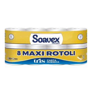 Soavex Tris Maxi Toalet Papir 3sl (8 rolni)