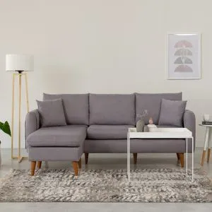 Sofia Corner Left - Grey Grey Corner Sofa