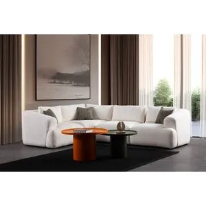 Sofia (L1 + C + O1 + 1R) Bela Ugaona Sofa