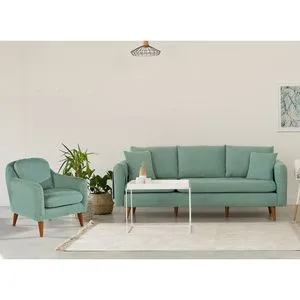 Sofia-TKM02-0400 Pistachio Green Sofa Set