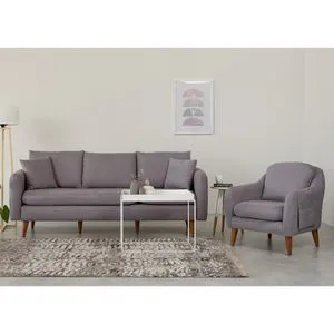 Sofia-TKM03-0701 Grey Sofa Set