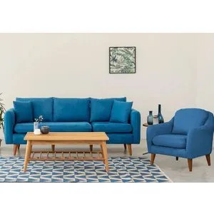 Sofia-TKM05-0201 Dark Blue Sofa Set