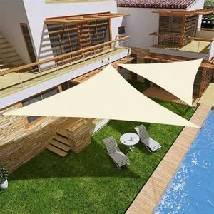 Solarno trouglasto jedro 5x5x5m Beige ModernHome