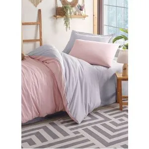 Solid - Powder, Grey Powder
Grey Single Quilt Cover Set (DE)