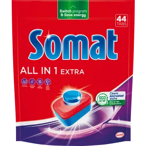 Somat All in 1 EXTRA tablete za mašinsko pranje sudova, 44 kom