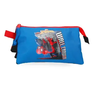 SPIDERMAN WALL CRAWLER prazna pernica sa 3 pregrade - plava