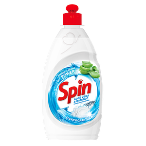 Spin deterdžent za pranje posuđa aloe vera&bamboo 450ml