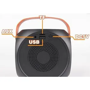 SPK-L2 ** Gembird Bluetooth karaoke zvucnik RGB,10W,1800mAh, USB, microSD, AUX +mikrofon 500mAh(1360