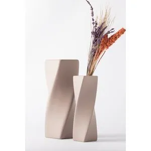 Sprial Set - Mink Mink Vase Set