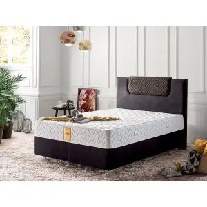 Spring 90x190 cm Single SizeMemory Foam andSpring Mattress White Mattress