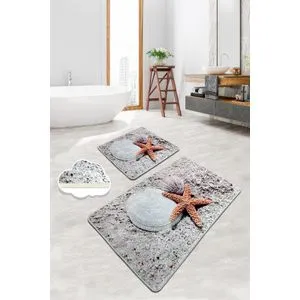 Starfısh Multicolor Bathmat Set (2 Pieces)
