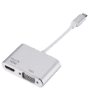 Stars Solutions USB-C na HDMI/VGA Adapter sivi