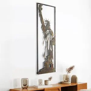 Statua Slobode - Vintage Metalni Zidni Dekor