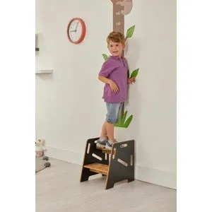 Step stool - crni, prirodni crni