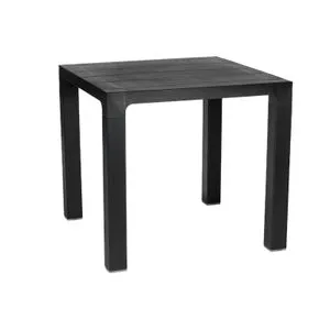 Sto plastični kockasti Orfeo 80x80-antracit