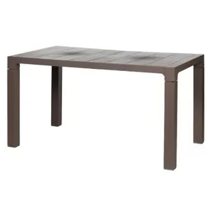 Sto plastični pravougaoni Orfeo 140x80-tamno moka