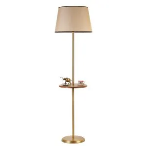 Stojeća lampa Mercan 8738-5 u zlatno-smeđoj boji