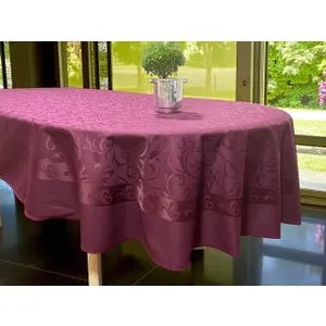 Stolnjak Ovalnog oblika 160x220cm Bordo cube