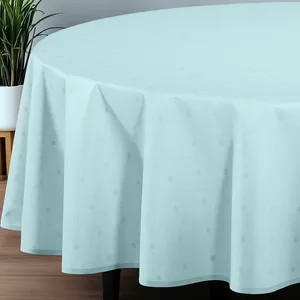 Stolnjak Ovalnog oblika 160x220cm Light blue cube
