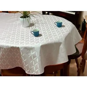 Stolnjak Ovalnog oblika 160x220cm Roze boja-lotos