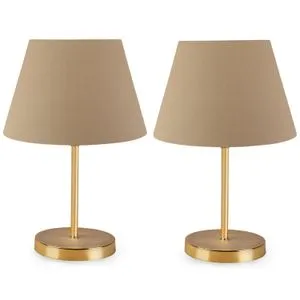 Stona lampa AYD - 2338 u braon boji